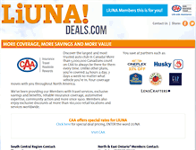 Tablet Screenshot of liunadeals.com